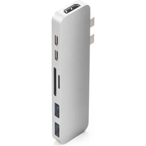Hyper Pro hub voor USB C - Zilver