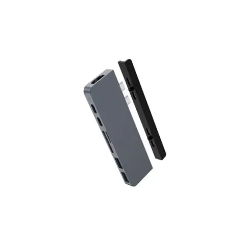 HyperDrive DUO 7-in-2 USB-C Hub (Spacegrijs)