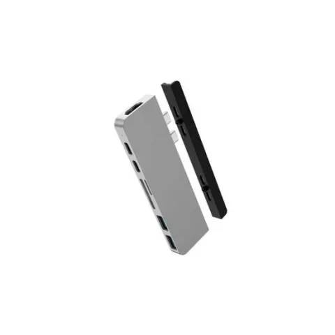 HyperDrive DUO 7-in-2 USB-C Hub (Zilver)