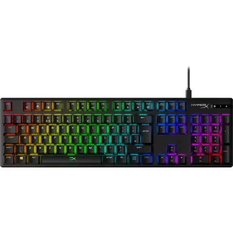 HyperX Alloy Origins RGB Mechanisch Gaming Toetsenbord - QWERTY - HyperX Red - Zwart
