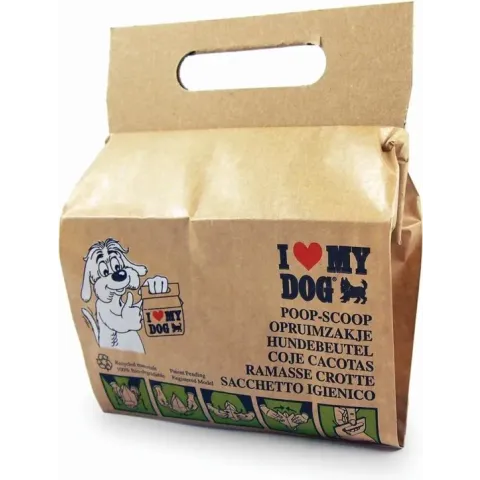 I Love My Dog - Hondenpoepzakje - Bundel 10 Stuks