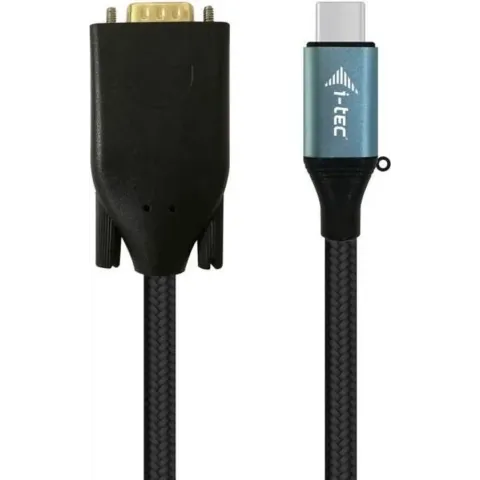 i-tec C31CBLVGA60HZ video kabel adapter 1,5 m USB Type-C VGA (D-Sub) Zwart, Blauw