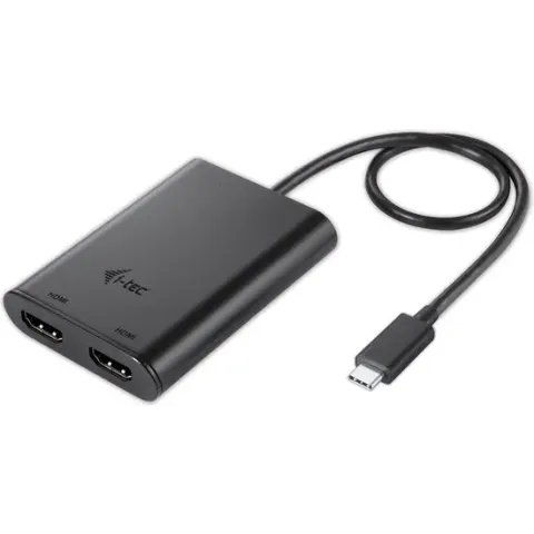 i-tec C31DUAL4KHDMI USB grafische adapter 3840 x 2160 Pixels Zwart