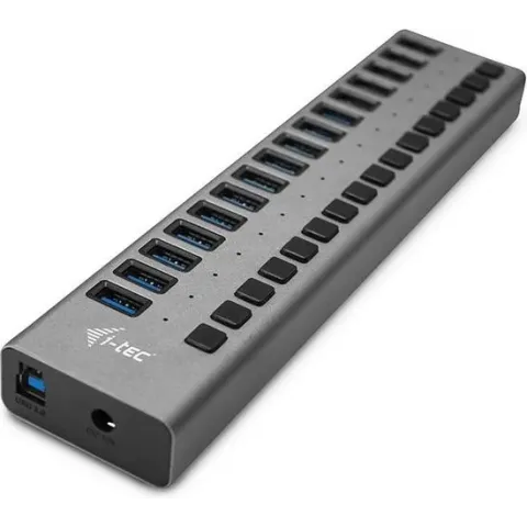 i-tec U3CHARGEHUB16 oplader voor mobiele apparatuur Binnen Grijs