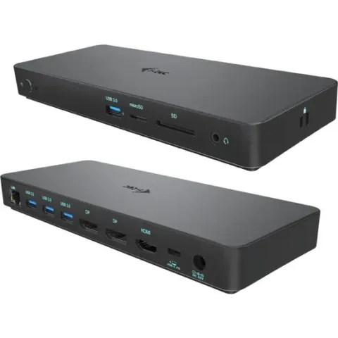 I-tec USB-C/Thunderbolt 3  Docking Station met 2 x HDMI en 1 x Displayport (100W voeding)