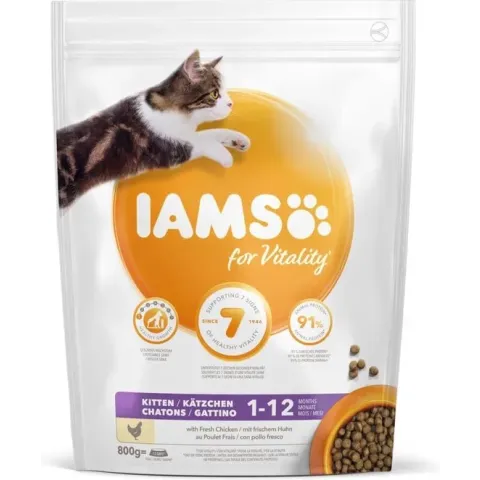 Iams kat kitten & junior kip - 800 gr