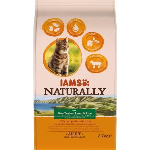 Iams Naturally Cat Adult Lam&Rijst 2.7 kg