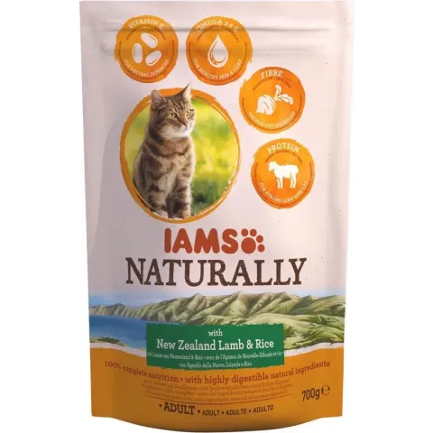 Iams Naturally Cat Adult Lam&Rijst 700 g