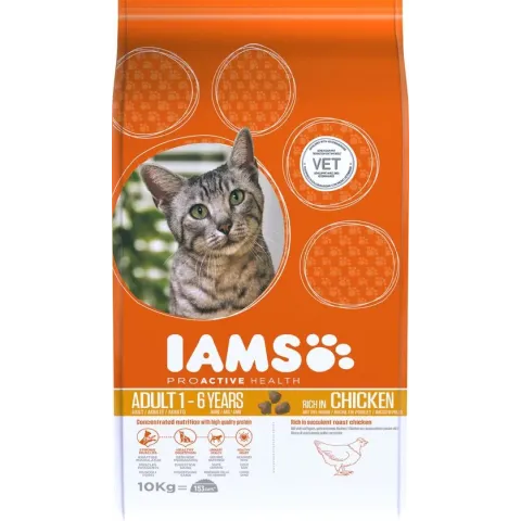 Iams Proactive Health Adult - Kip - Kattenvoer - 10 kg