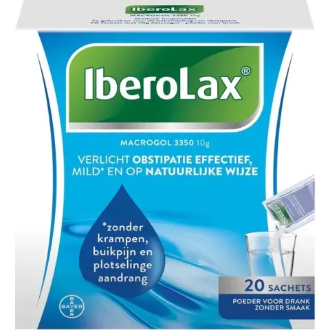 Iberolax verlicht obstipatie effectief, 20 sachets