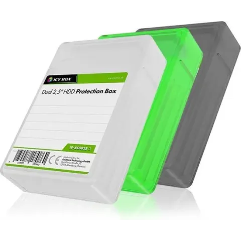 ICY BOX IB-AC6025-3 2.5 harde schijf bewaarbox Set van 3 stuks