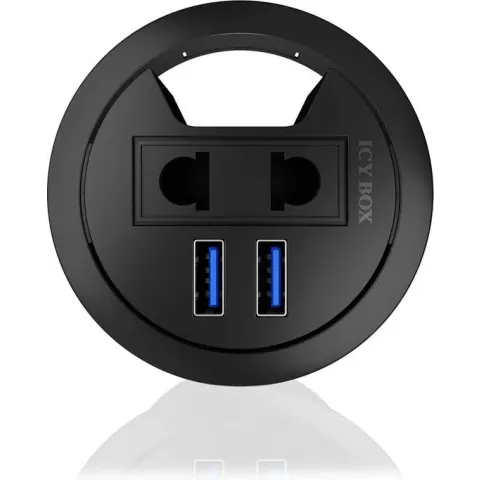 ICY BOX Tisch Hub mit 2 x USB 3.0 AnschlŸssen