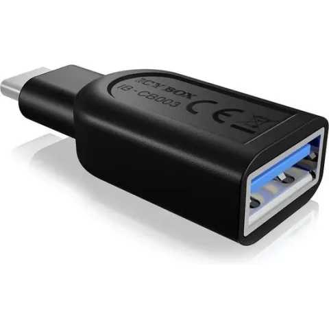 ICY BOX USB 3.0 C - USB 3.0 A Zwart