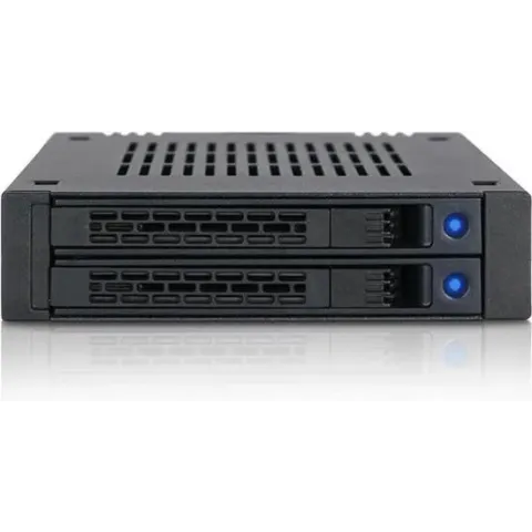 Icy Dock MB742SP-B drive bay panel Zwart