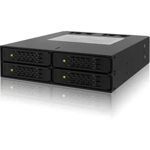Icy Dock MB994SP-4S drive bay panel Zwart