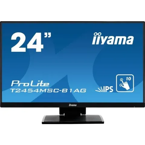 iiyama ProLite T2454MSC-B1AG touch screen-monitor 60,5 cm (23.8'') 1920 x 1080 Pixels Zwart Multi-touch Multi-gebruiker
