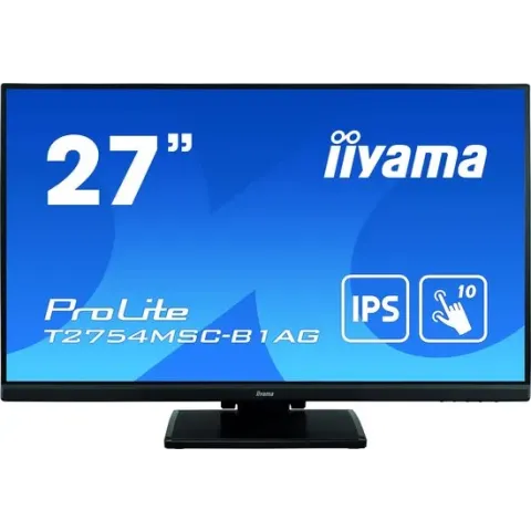 iiyama ProLite T2754MSC-B1AG touch screen-monitor 68,6 cm (27") 1920 x 1080 Pixels Multi-touch Multi-gebruiker Zwart