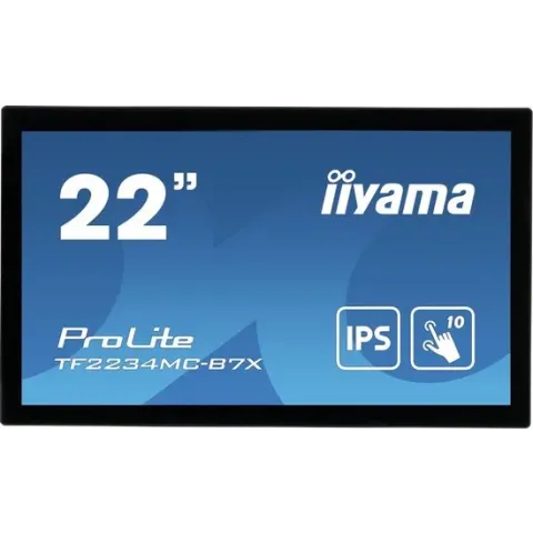 iiyama ProLite TF2234MC-B7X touch screen-monitor 54,6 cm (21.5") 1920 x 1080 Pixels Multi-touch Multi-gebruiker Zwart