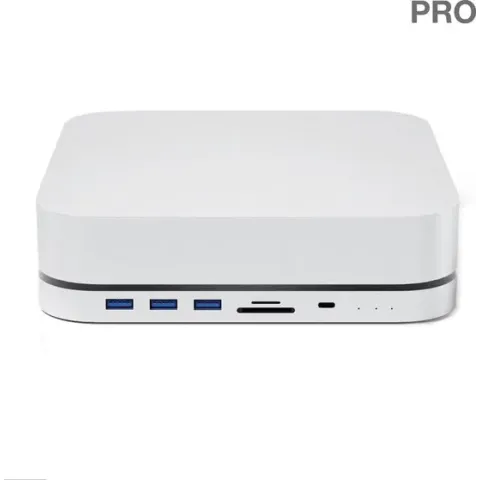 iMounts Mac Mini hub docking station Pro - USB-C hub - Externe SSD en M.2 NVMe - Silver