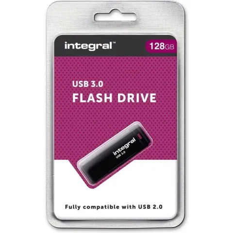 Integral Black USB3.0 Superspeed 128 GB