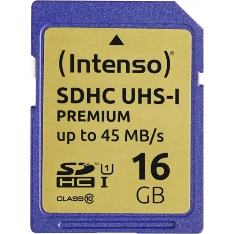Intenso 3421470 flashgeheugen 16 GB SDHC UHS-I Klasse 10