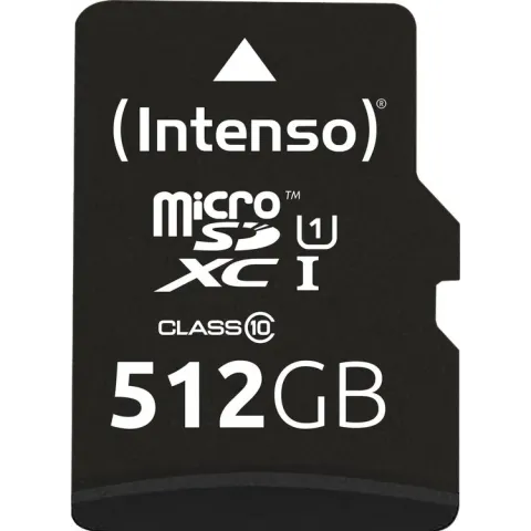 Intenso microSD Karte UHS-I Premium flashgeheugen 512 GB Klasse 10