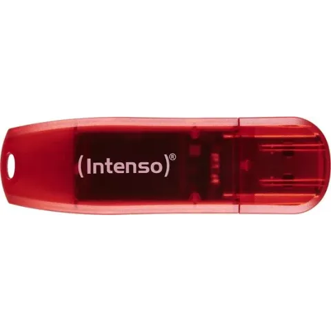 Intenso Rainbow USB flash drive 128 GB USB Type-A 2.0 Rood, Transparant