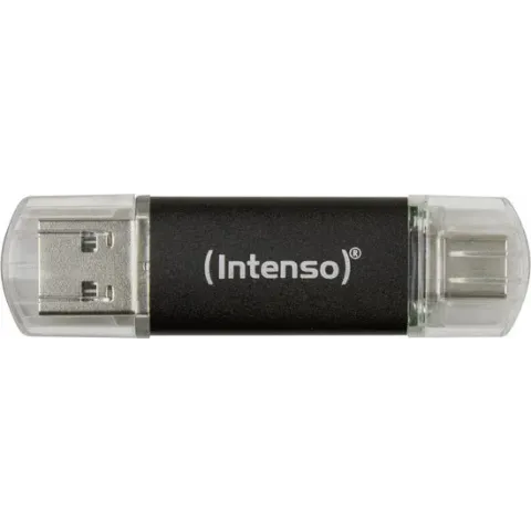 Intenso Twist Line USB-stick 64 GB USB-A, USB-C, USB 3.1 Gen 1 Antraciet 3539490