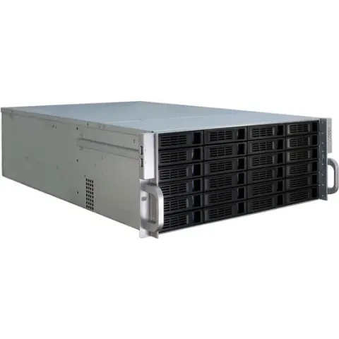 Inter-Tech 4U-4424 Rack Zwart, Zilver