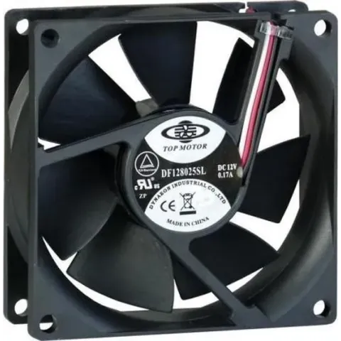 Inter-Tech 88885181 hardwarekoeling Computer behuizing Ventilator 8 cm Zwart