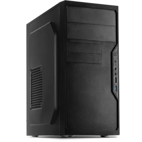 Inter-Tech A-3411 Creek tower-behuizing 2x USB-A 2.0, USB-A 3.2 (5 Gbit/s), 2x Audio, Window-kit