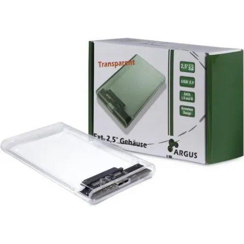 Inter-Tech HDD Behuizing 3,0" Argus GD-25000 transparant