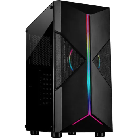 Inter-Tech IT-3306 Cavy 2x USB-A 2.0, USB-A 3.2 (5 Gbit/s), 2x Audio, Window-kit