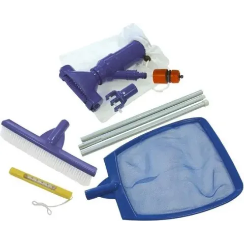 Interline Accessoirepakket Zwembadreiniging Blauw/wit 5-delig