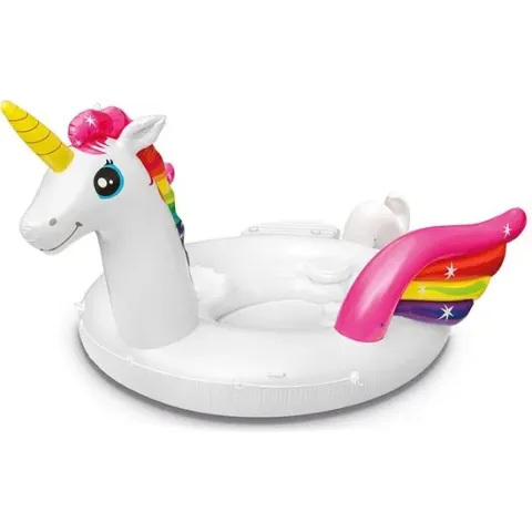 Intex Opblaasbaar Unicorn Party Eiland - Opblaasfiguur