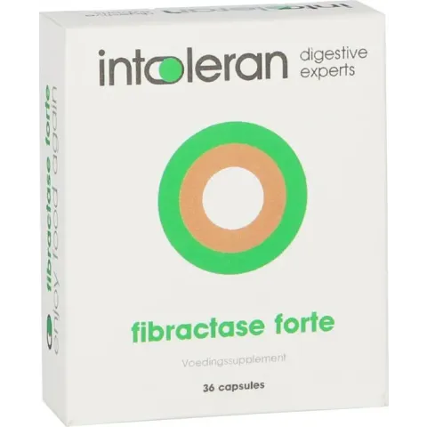 Intoleran Fibractase Forte - 36 capsules - Enzym preparaat