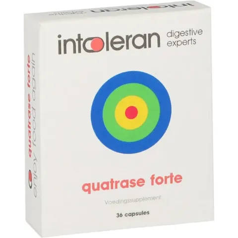 Intoleran Quatrase Forte - 36 capsules - Enzympreparaat