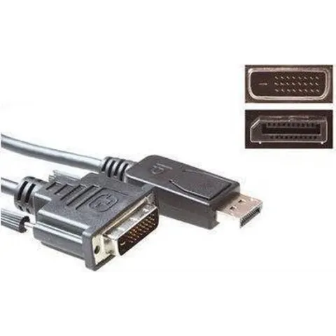 Intronics Verloop kabel DisplayPort male – DVI male