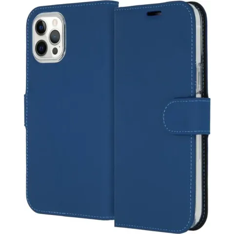 iPhone 12 Pro Max hoesje bookcase - iPhone 12 Pro Max wallet case - hoesje iPhone 12 Pro Max bookcase - Kunstleer - Blauw - Accezz Wallet Softcase Bookcase