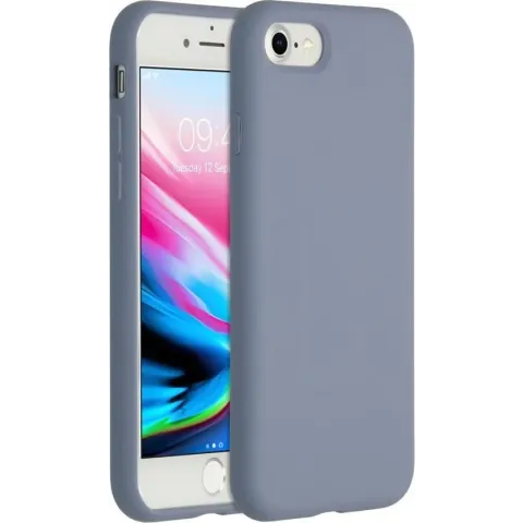 iPhone 8 hoesje - iPhone 7 hoesje - iPhone SE 2020 hoesje - hoesje iPhone SE 2020 - hoesje iPhone 8 - hoesje iPhone 7 - Siliconen hoesje - Paars - Accezz Liquid Silicone Backcover