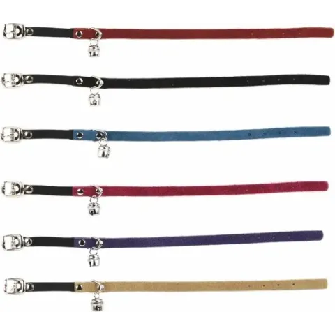 Ipts kattenbandje suede - Beige