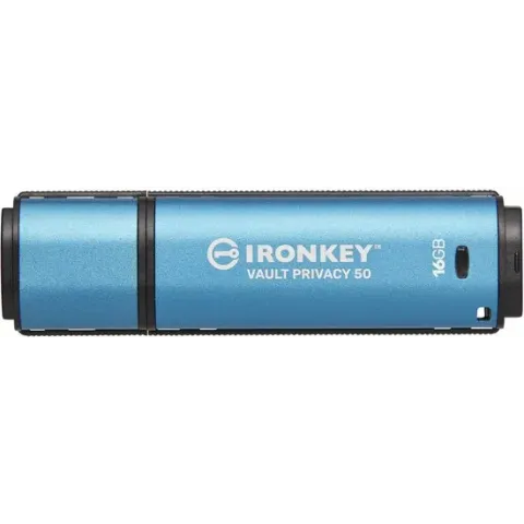 IronKey Vault Privacy 50 - secure USB flash drive 16 GB - Blauw