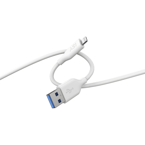 ISY Ics-5000-wt-al Usb-a-naar-lightning 2 M