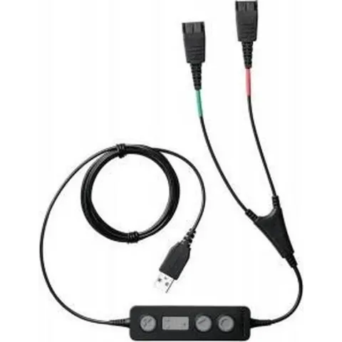 Jabra Link 265 audio kabel USB2.0 2x QD Zwart