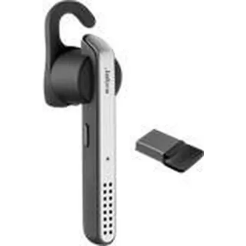 Jabra Stealth UC mobiele hoofdtelefoon Monauraal oorhaak Zwart, Zilver Draadloos