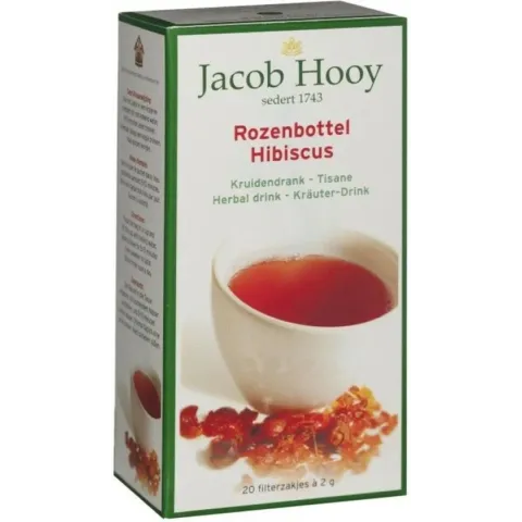 Jacob Hooy Thee Rozenbottel 20 stuks