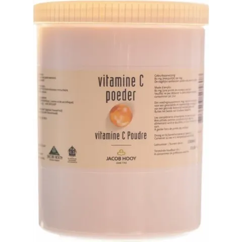 Jacob Hooy Voedingssupplementen Jacob Hooy Vitamine C Ascorbinezuur pot 1000g
