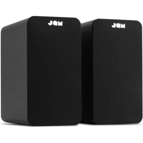 JAM Boekenplank Speakers - Bluetooth Luidsprekers 4 Inch - Stereo Paar - Zwart