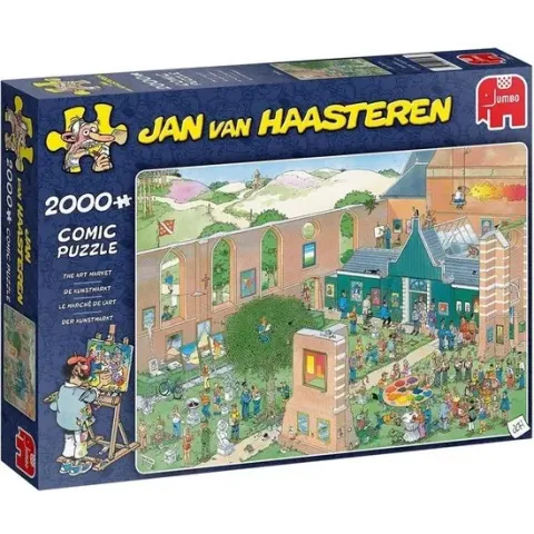 Jan van Haasteren De Kunstmarkt puzzel - 2000 stukjes