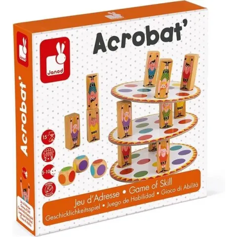 Janod acrobaten toren - behendigheid